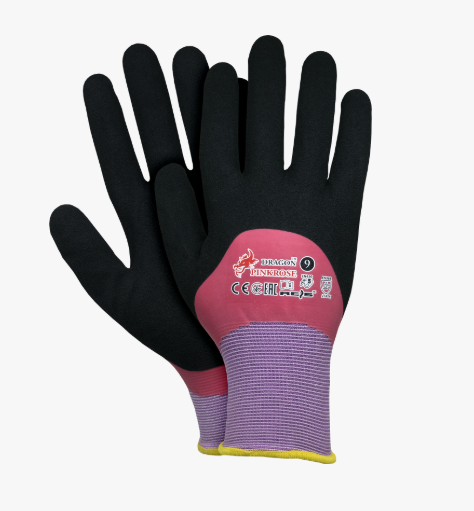 REIS DRAGONER PINKROSE Arbeitshandschuhe – Latex-beschichtet, griffig & robust