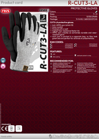 REIS LEVEL3 CUT3-LA Schnittschutzhandschuhe – HPPE, Latex & EN 388