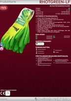 REIS HOTGREEN-LF Arbeitshandschuhe – Foam-Latex, flexibel & griffig Verpackung: 3 Paar pro Packung