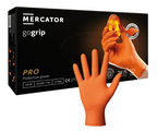 MERCATOR gogrip Nitril-Handschuhe mit Diamanttextur orange