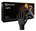 MERCATOR gogrip Nitril-Handschuhe mit Diamanttextur schwarz