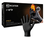 MERCATOR gogrip Nitril-Handschuhe mit Diamanttextur schwarz