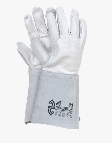 REIS INDIANEX RSPL2XLUX Schweißerhandschuhe – weiß/hellgrau – Größe 11