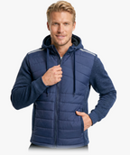 REIS DOHBRID Hybrid-Sweatshirt mit Kapuze – Marineblau – Größen M–3XL