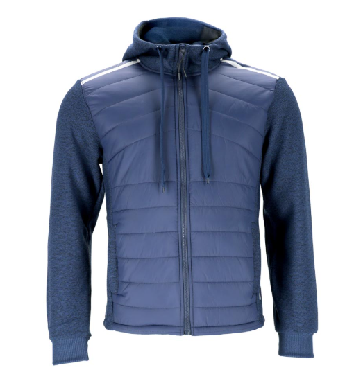 REIS DOHBRID Hybrid-Sweatshirt mit Kapuze – Marineblau – Größen M–3XL