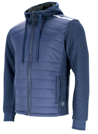 REIS DOHBRID Hybrid-Sweatshirt mit Kapuze – Marineblau – Größen M–3XL