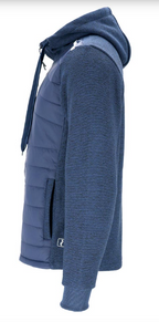 REIS DOHBRID Hybrid-Sweatshirt mit Kapuze – Marineblau – Größen M–3XL