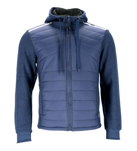 REIS DOHBRID Hybrid-Sweatshirt mit Kapuze – Marineblau – Größen M–3XL