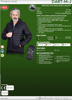 REIS DART Herren-Steppjacke – Schwarz